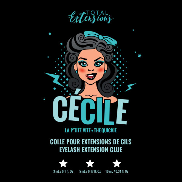 Cecile - Colle Professionnelle Extra-Rapide pour Extensions de cils