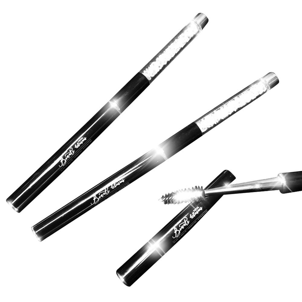 Total-Lux - Brosse à mascara portative luxueuse avec cristaux – Image 2